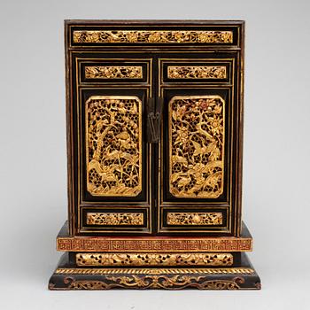 A Chinese altar cabinet, 20th century,.