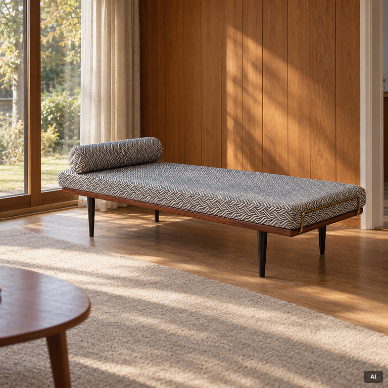 Hans J. Wegner, dagbädd, ”GE 19”, Getama, Gedsted, Danmark.