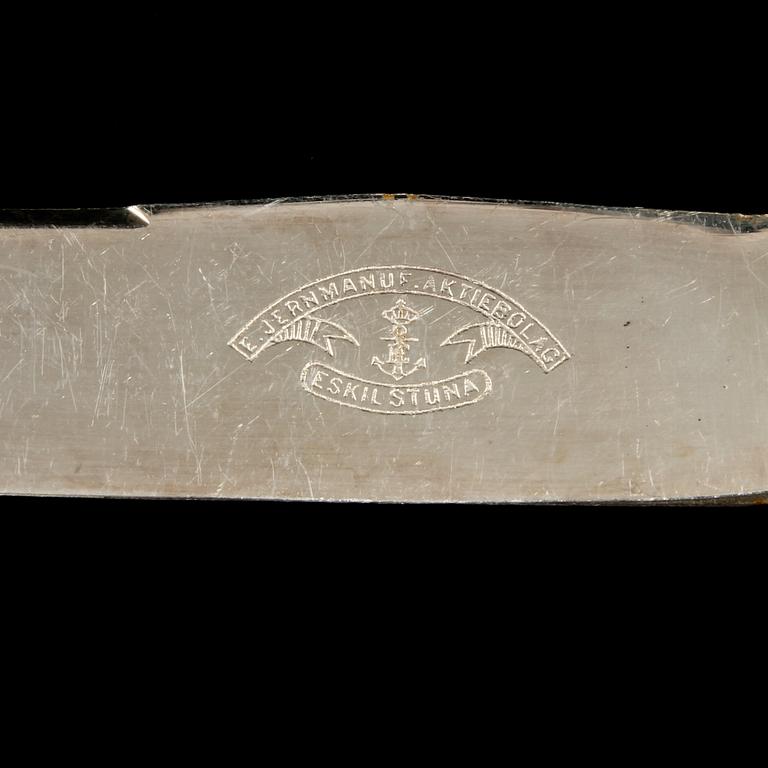 BESTICKUPPSÄTTNING, 238 delar, silver, mestadels C.G Hallberg, Stockholm, tidigt 1900-tal. Tot vikt ca 10375 g.