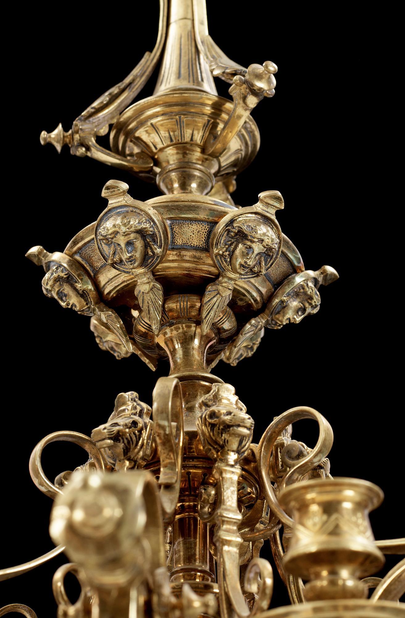 LJUSKRONA, mässing, sekelskiftet 1900.