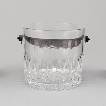 JOHAN ROHDE, a sterling silver and glass 'Konge/Acorn' ice bucket from Georg Jensen, Denmark.