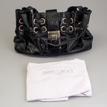 A patent leather 'Ramona' Jimmy Choo handbag.
