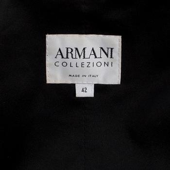 ARMANI COLLEZIONI, a brown velvet jacket.