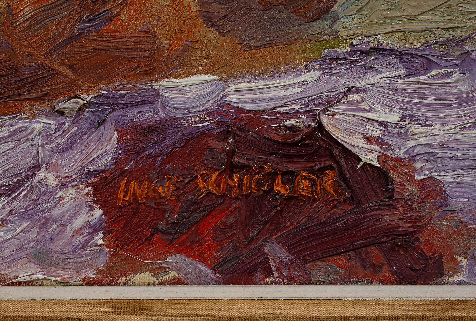 INGE SCHIÖLER, olja på duk, signerad.