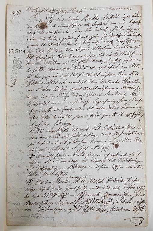 PARTI DOKUMENT, ca 40 st, Sverige 1700- och 1800-tal.