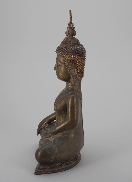 SKULPTUR, brons, Buddha, 1800-talets senare hälft.