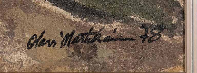 Olavi Martikainen, öljy kankaalle, signeerattu ja päivätty -78.