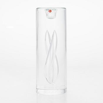 Timo Sarpaneva, a 'Janus' glass sculpture/candlestick, signed Timo Sarpaneva Iittala 1993, 169/500.