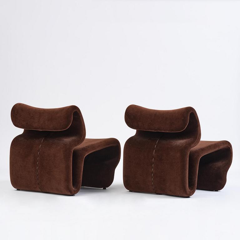 Jan Ekselius, a pair of “Etcetera” armchairs, Artilleriet Ateliers, Sweden, post 2018.