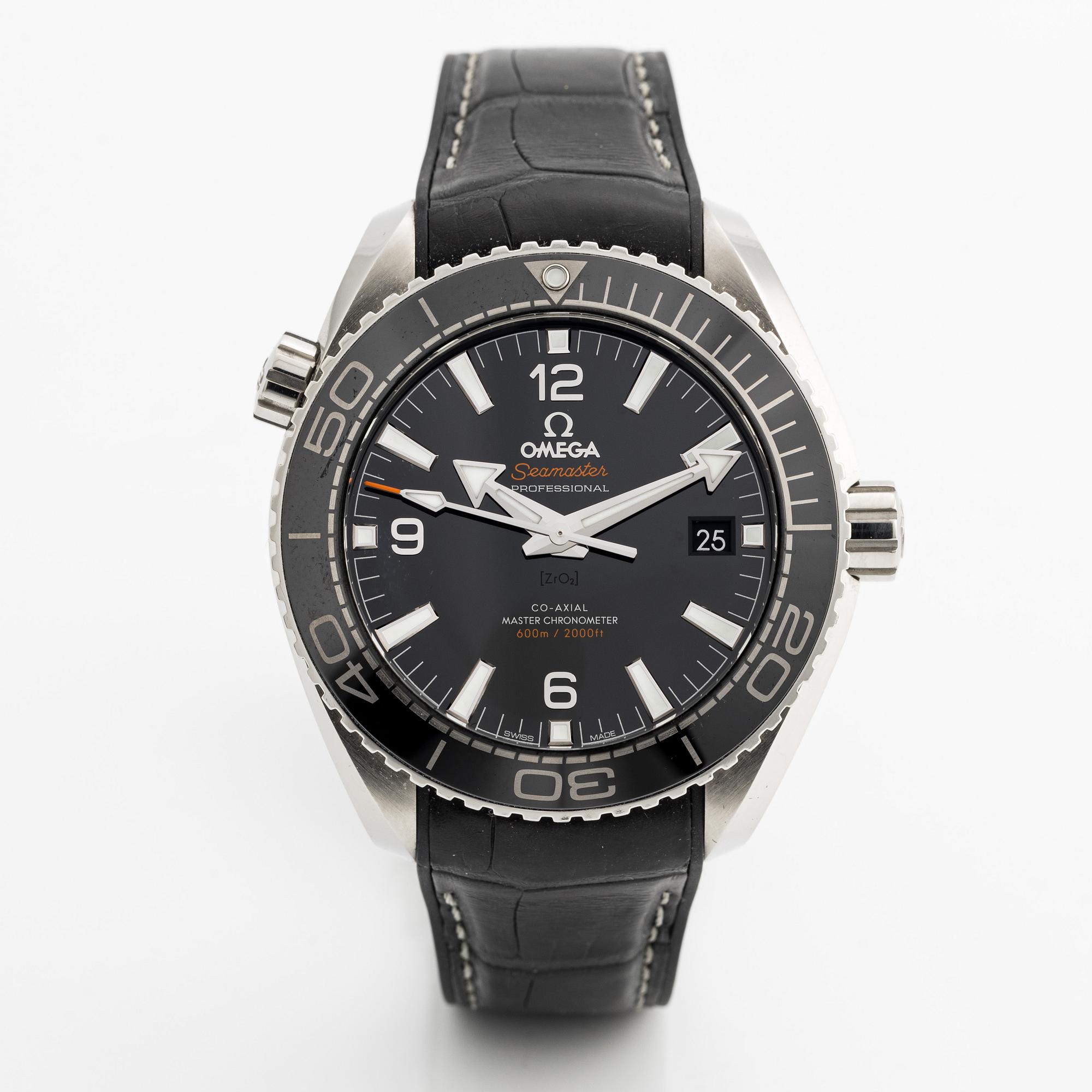 Omega, Seamaster, Planet Ocean 600M, Co-Axial, Chronometer, wristwatch, 43.5 mm.