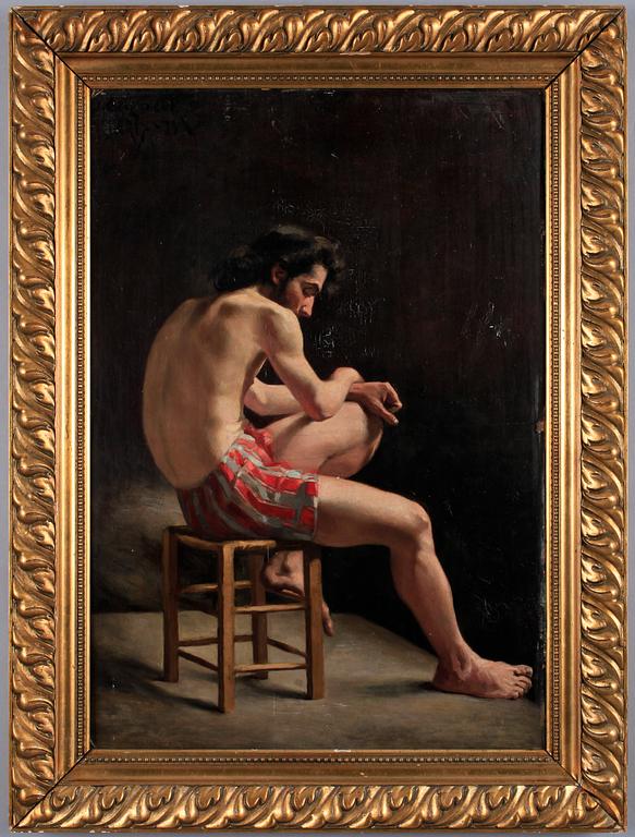 JULIA BECK, olja på duk uppfodrad på pannå, sign, dat.