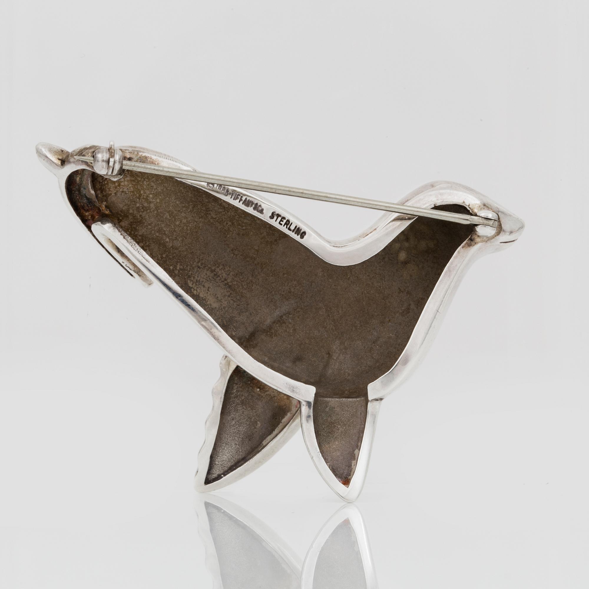 BROSCH, Tiffany & Co, sterling silver, daterad 1988.