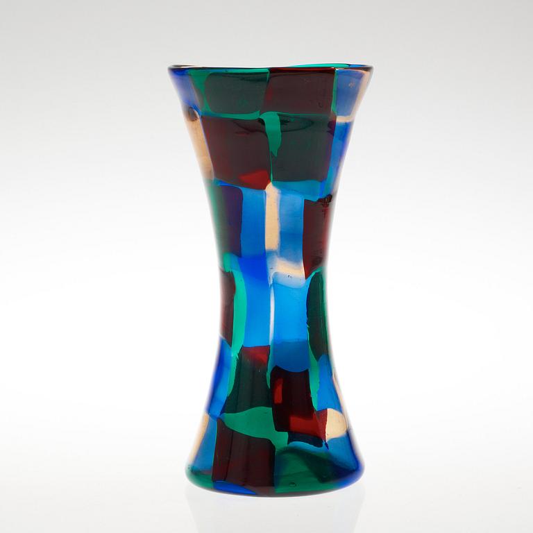 A Fulvio Bianconi 'Pezzato' glass vase, Venini, Italy 1950's.