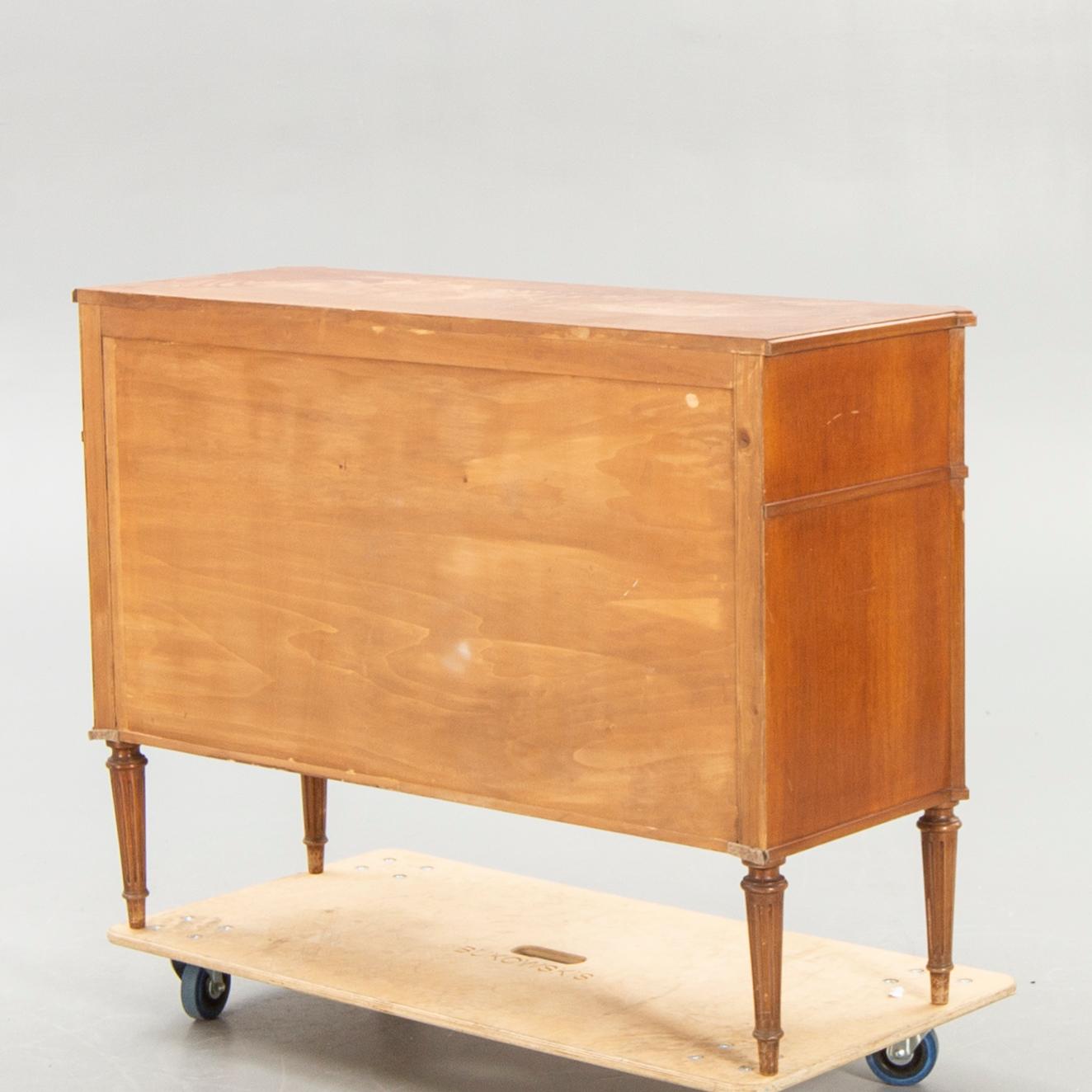 A Louis XVI style mahogany bureau mid 1900s.