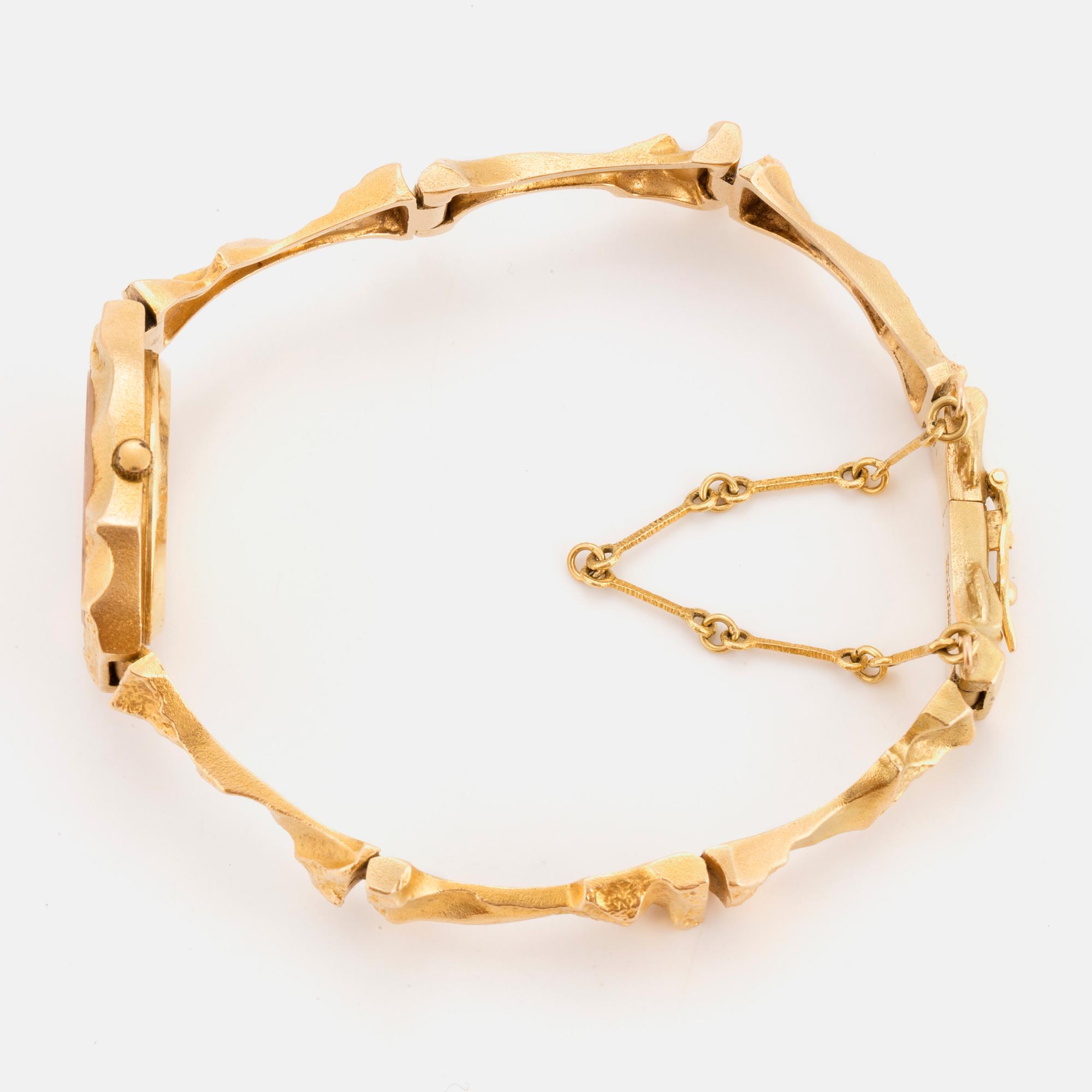 A Björn Weckström Lapponia ladies watch, 'Pola negri'. 18K gold. 1995.