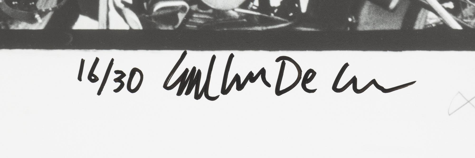 Carl Johan De Geer, photo, signed 16/30.