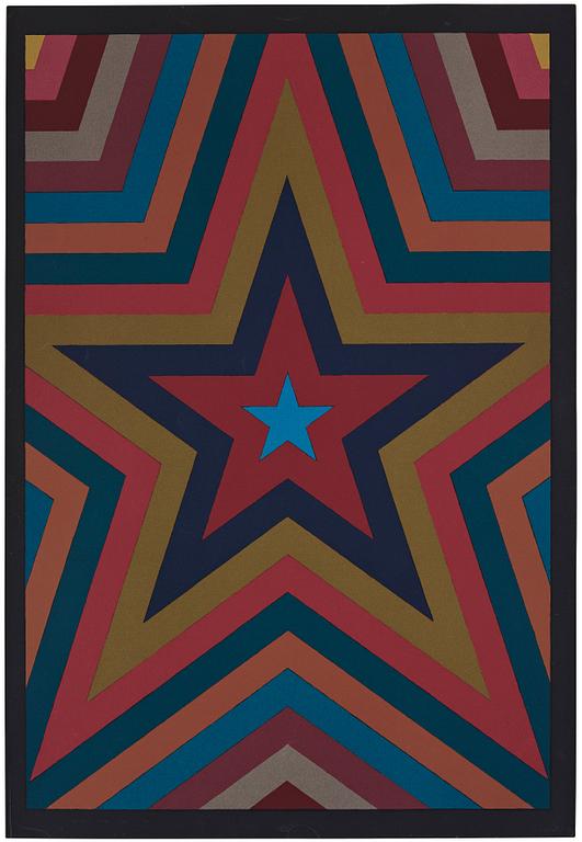 Sol LeWitt, "Five Pointed Star with Color Bands".