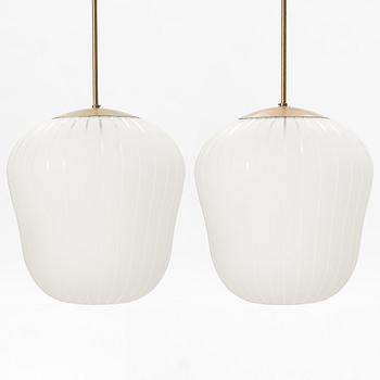 Harald Notini, a pair of ceiling lamps, model 11259B, Arvid Böhlmarks Lampfabrik, 1940s.