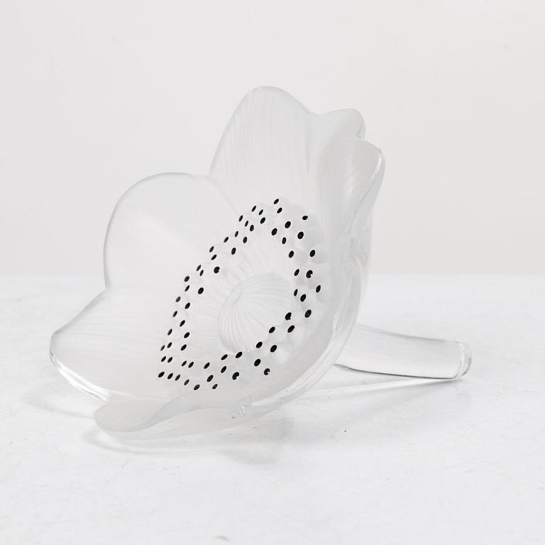 René Lalique, Six glass objects, Lalique, France, second half of the 20th century.