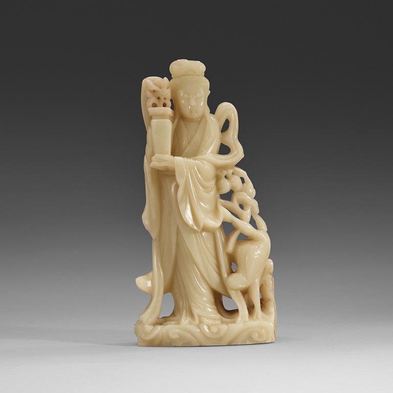 SKULPTUR, soapstone. Kina, tidigt 1900-tal.