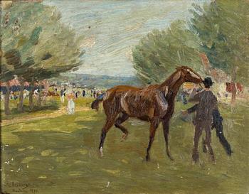 John Georg Arsenius, ett par, Hästkapplöpningsbanan.