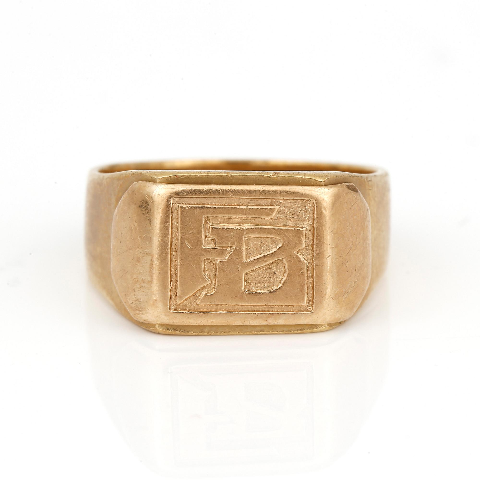KLACKRING, 18K guld, 1900-talets andra hälft.