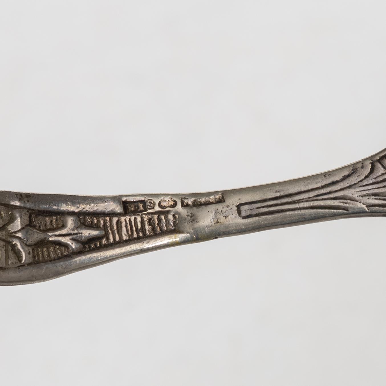 Serving cutlery, 6 pieces, silver, including Georg Wessfelt, 20th century.