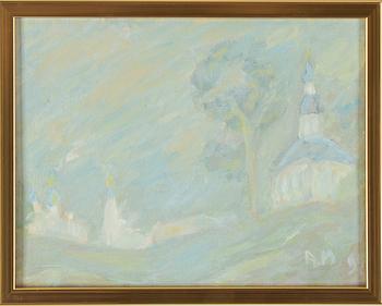 Anatoly Maslov, oil on canvas, signed AM and dated 92.