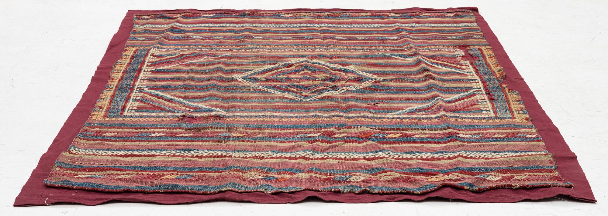A Sofreh kilim, Central Anatolian, c 150 x 130 cm.