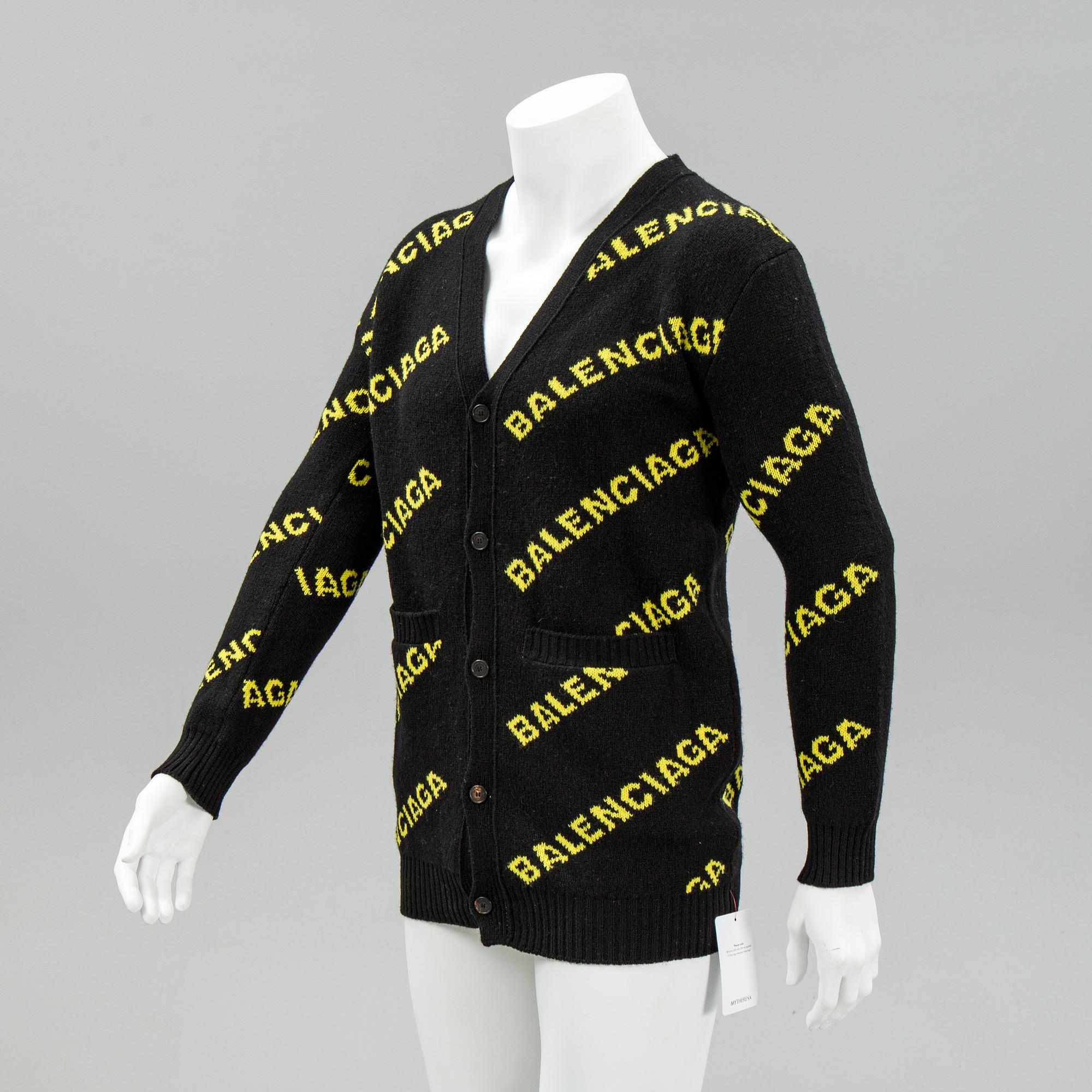 Balenciaga, knitted wool cardigan, size S.