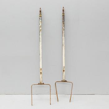 SMIDESGALLER, troligen till balkong eller terrass, 8 delar, omkring 1900.