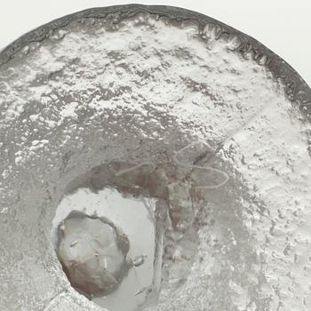 Five glass candlesticks by Timo Sarpaneva for Iittala, model "Festivo", second half of the 20th century.