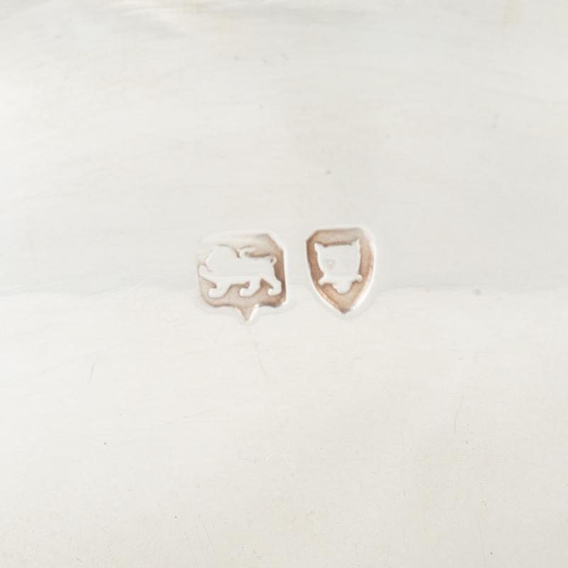 Te- och kaffeservis, 3 delar, samt sockerskål, silver, bl a E. Silver & Co, Sheffield, England 1946-47.