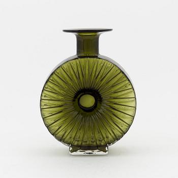 Helena Tynell, flaska "Solflaskan" Riihimäen Lasi Oy. I produktion 1964-1974.