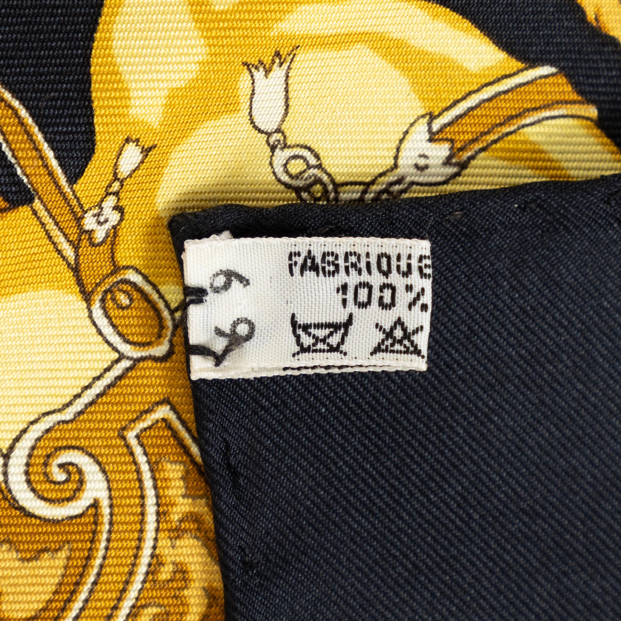 Hermès, a 'Carrousel' twill silk scarf.