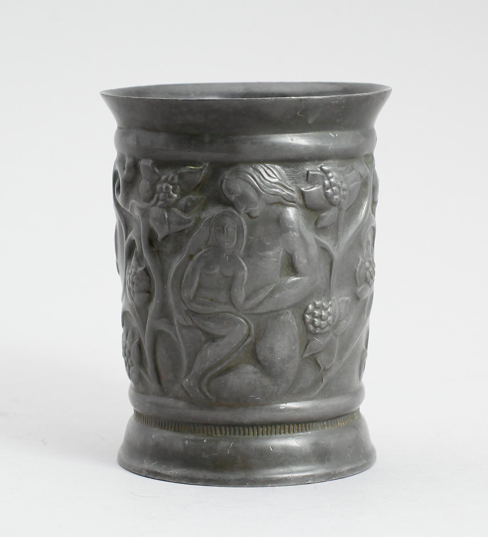 VAS, diskometall, Just Andersen, Danmark, 1900-talets första hälft.