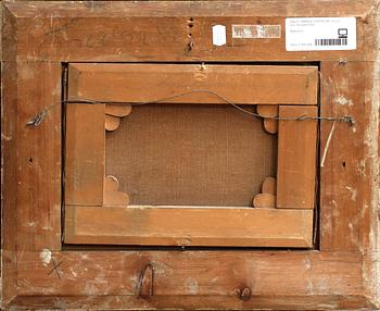 OKÄND KONSTNÄR, olja på duk, monogramsign HT, 1800/1900.