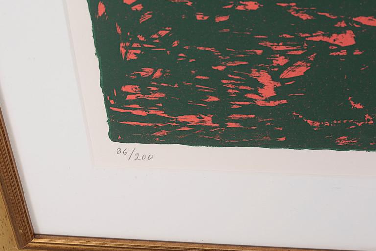 BEVERLOO CORNEILLE, färgserigrafi , signerad, daterad 2000 och numrerad 86/200.