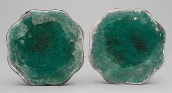 LJUSSTAKAR, ett par, pläter, England.