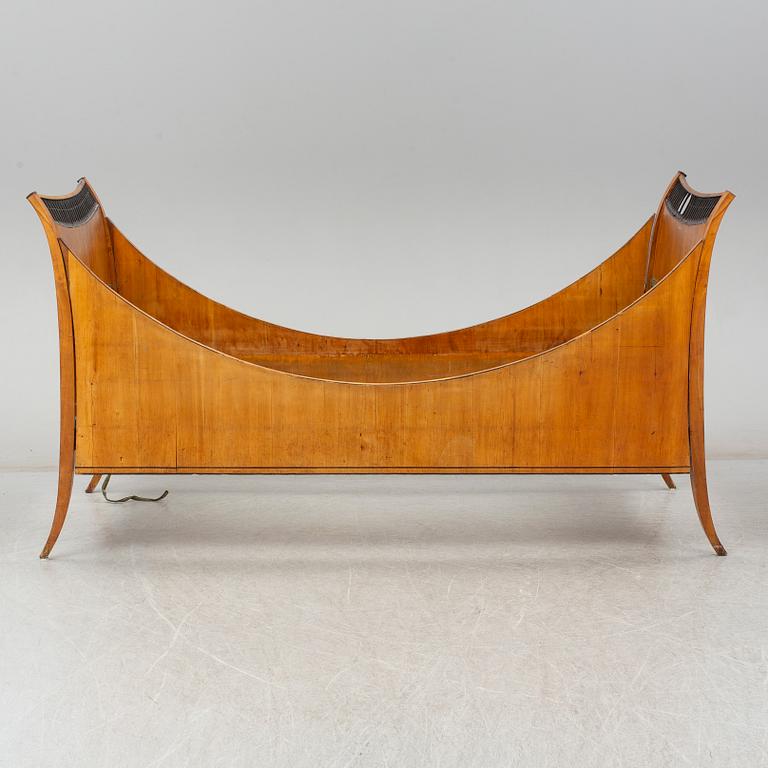 A mid 19th century Biedermeier bedframe.