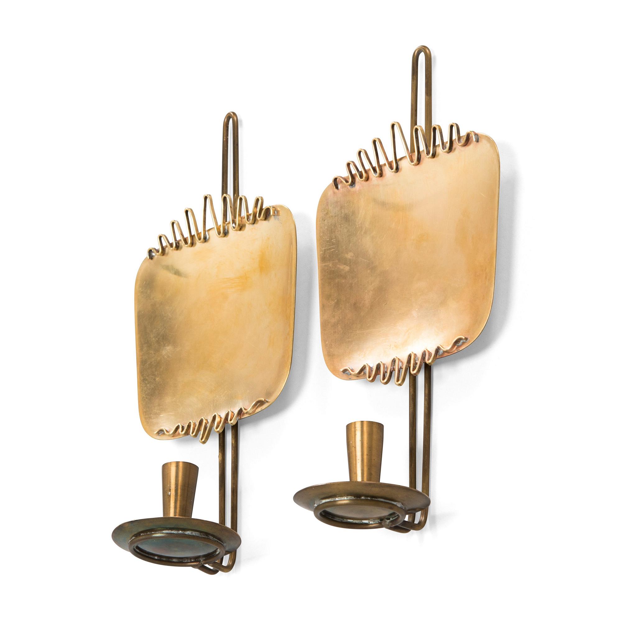 Veikko Huotari, a pair of mid-20th-century wall sconces.