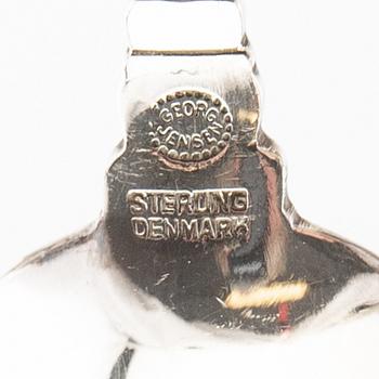 Johan Rohde, skedar 12 st "Konge/Achorn" sterlingsilver för Georg Jensen efter 1945.