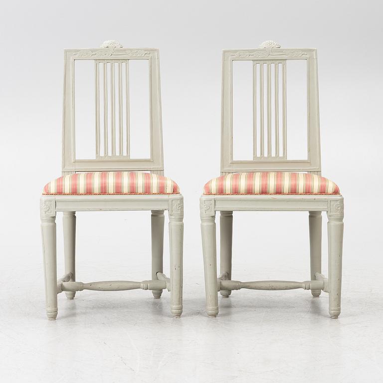 Chairs, a pair, Gustavian, Lindome, circa 1800.
