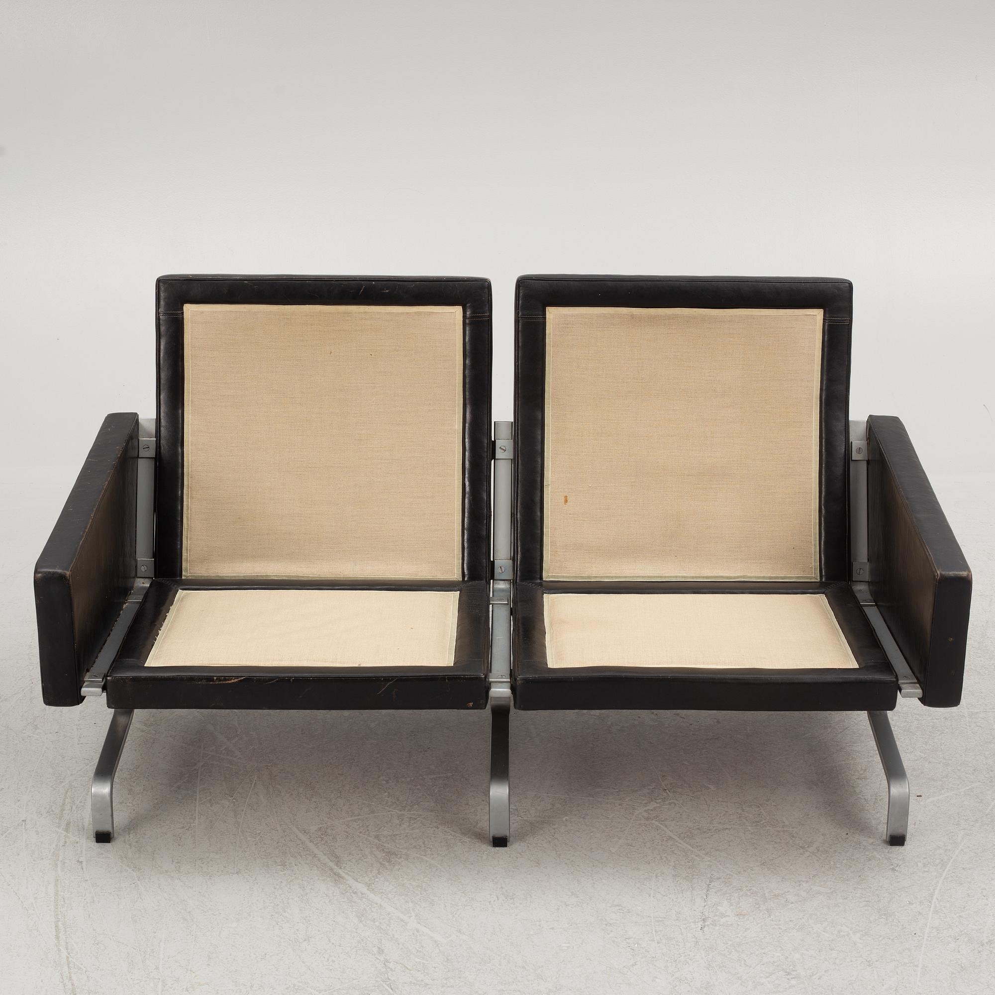 Poul Kjaerholm, a model 'PK-31' sofa, E Kold Christensen, Denmark.