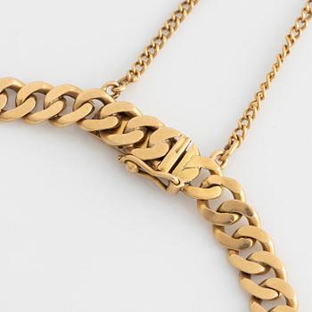 Bracelet, 18K gold, curb link.