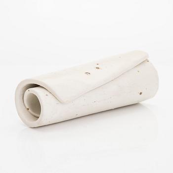 Kyllikki Salmenhaara, a 'winding' stoneware sculpture signed KS.