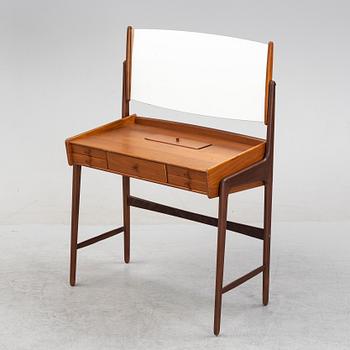 Svend Åge Madsen, a teak veneered dressing table, Denmark, 1960's.