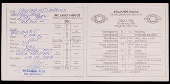 RING, 14K guld, gammalslipad diamant. Vikt ca 2,9 g.