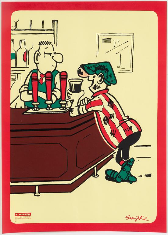 AFFISCHER, 5 st, "Tuffa Viktor", Bull's Presstjänst, Art Work Shop, 1960-tal.