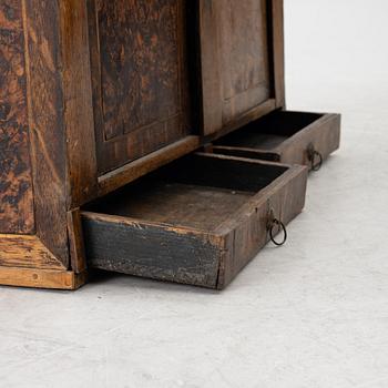 Hanging cabinet, folk art, late Baroque, 18th century.